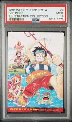 PSA 9 One Piece Jump Festa 2002 Illustration Card MINT Collectible - Image 1