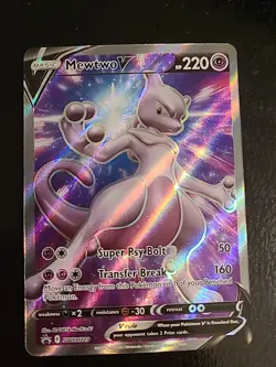 Mewtwo V - SWSH229 - Pokemon Sword & Shield Promo Ultra Rare Holo Card NM - Image 1