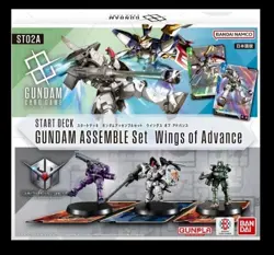 BANDAI Gundam Card Game Start Deck Gundam Assemble Set Wings of Advance 【ST02A】 - Image 1