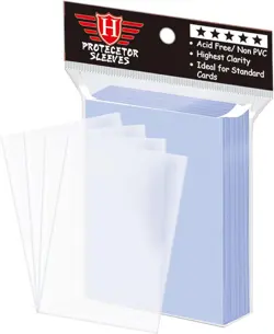 100 Counts Clear Penny Card Sleeves for Trading Cards, Plastic 100 PCS, White - Image 1