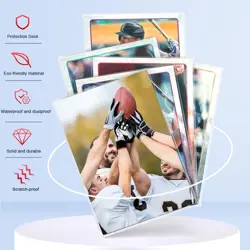 100 Counts Clear Penny Card Sleeves for Trading Cards, Plastic 100 PCS, White - Image 3
