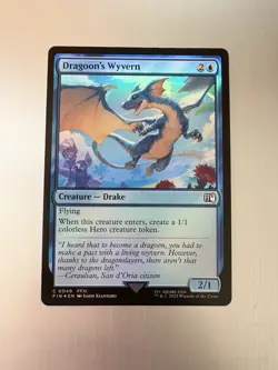Dragoon’s Wyvern - 49 - Magic: Final Fantasy MTG - Common - FOIL - FFXI - Image 1