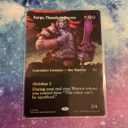 Zurgo, Thunder's Decree (FOIL) x1 - MTG Tarkir: Dragonstorm TDM #376 - Image 1