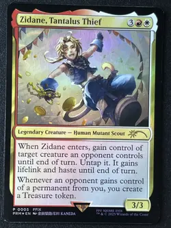 Magic - MTG - Final Fantasy - Zidane Tantalus Thief - Promo Card #P-0005 - NM - Image 1