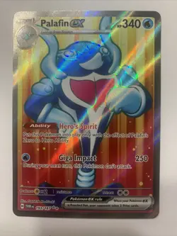 Palafin ex 193/167 Sv06: Twilight Masquerade Holo Full Art Pokemon TCG - Image 1
