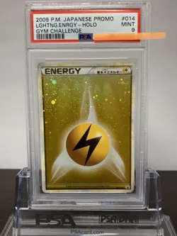 PSA9 Lightning Energy Pokemon Card - Authenticated Trading Card Game - Image 1