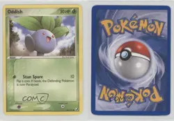 Oddish Pokemon EX Unseen Forces #64 2005 10cj - Image 3