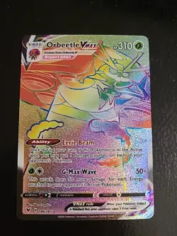 Orbeetle VMAX - 186/185 - Pokemon Vivid Voltage Sword & Shield Secret Rare NM - Image 1
