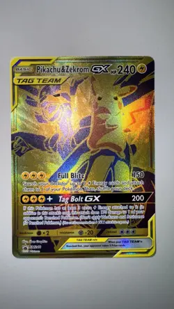 Pikachu & Zekrom GX Tag Team SM248 Promo Sun & Moon Pokemon TCG Clean NM - Image 2