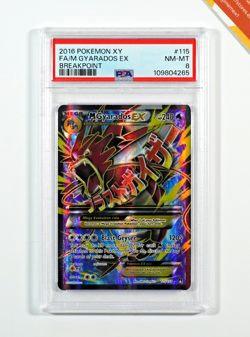 Pokemon PSA 8 M Gyarados Ex #115 Full Art Breakpoint 2016 English - Image 1