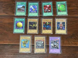 2002 YuGiOh! Legend of Blue Eyes White Dragon LOB Lot x 10 1st Edition Commons - Image 1