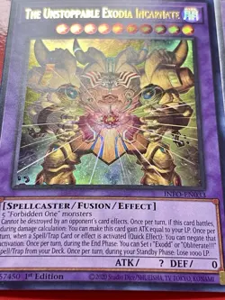 3x The Unstoppable Exodia Incarnate | INFO-EN033 | Ultra Rare | 1st Ed | YuGiOh! - Image 2