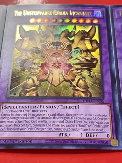 3x The Unstoppable Exodia Incarnate | INFO-EN033 | Ultra Rare | 1st Ed | YuGiOh! - Image 4
