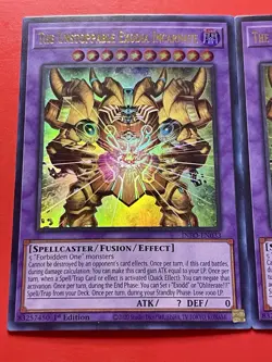 3x The Unstoppable Exodia Incarnate | INFO-EN033 | Ultra Rare | 1st Ed | YuGiOh! - Image 3