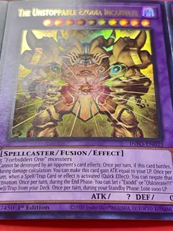 3x The Unstoppable Exodia Incarnate | INFO-EN033 | Ultra Rare | 1st Ed | YuGiOh! - Image 4
