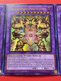 3x The Unstoppable Exodia Incarnate | INFO-EN033 | Ultra Rare | 1st Ed | YuGiOh! - Image 5