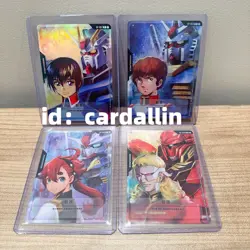 2025 Gundam Card Game Chinese Resource Tokens RP Promo Holofoil set of 4 pcs - Image 1