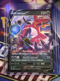 Hoopa V SWSH176 Ultra Rare Pokemon Black Star Promo - NM/M TCG Card - Image 1