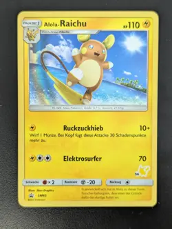 Alolan Raichu SM65 Sun & Moon Promo Holo Pokemon Pokemon Card Deutsch Near Mint - Image 1