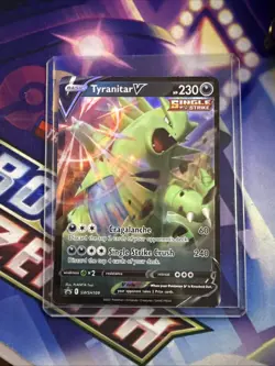Tyranitar V SWSH109 Sword & Shield Black Star Promo Holo Pokemon Card NM - Image 1