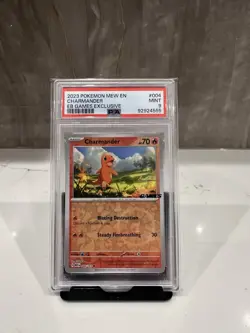 CHARMANDER 004/165 PSA 9 EB GAMES EXCLUSIVE PROMO POKEMON CARD HOLO ENGLISH - Image 1