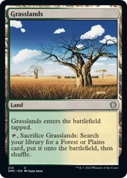 Grasslands - Light Play MTG Commander: Dominaria United - Image 1