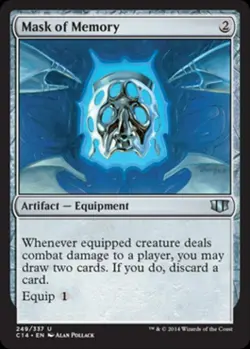 Mask of Memory - Medium Play MTG Commander 2014 Edition - Image 1