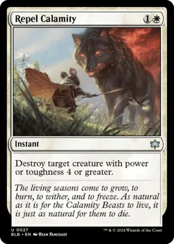 Repel Calamity 0027 MTG Bloomburrow Uncommon NP - Image 1