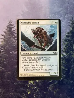 🎉 Minor Miscut - Warclamp Mastiff - MTG Magic the Gathering Oddity Error - Image 1