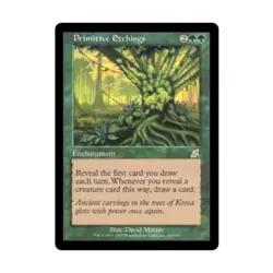 WOTC MtG Scourge Primitive Etchings (R) (Foil) VG - Image 1