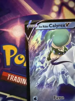 Pokemon Black Star Promo Ice Rider Calyrex V SWSH130 NM - Image 2