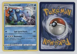 Seismitoad Pokemon Sword & Shield Rebel Clash #046 17t2 - Image 3