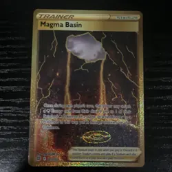 Pokemon TCG 2022 Magma Basin (Secret) 185/172 Swsh09: Brilliant Stars Holo NM - Image 1
