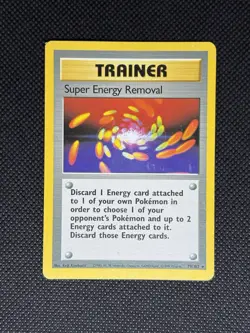 Pokemon TCG SUPER ENERGY REMOVAL 79/102 Trainer Base Set WOTC Rare - Image 1
