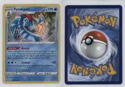 Feraligatr Holo Pokemon Sword & Shield Fusion Strike #057 0d7t - Image 3