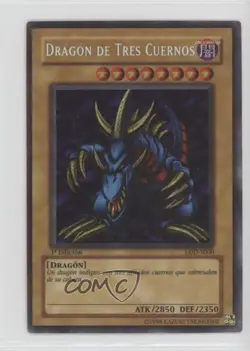 Tri-Horned Dragon Spanish 1st Ed. YuGiOh Legend of Blue Eyes White #LDD-S000 3c7 - Image 1