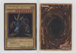 Tri-Horned Dragon Spanish 1st Ed. YuGiOh Legend of Blue Eyes White #LDD-S000 3c7 - Image 3