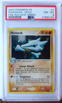 Marowak - 2004 Pokemon EX Fire Red Leaf Green #7 - Holo Card - PSA 8 - Image 1