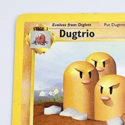 Pokemon TCG Dugtrio 19/102 1999 Base Set - Non Holo Rare Card MP - Image 3