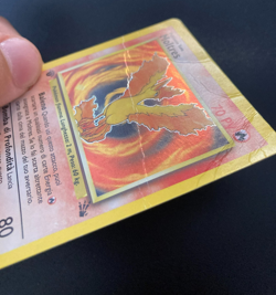 Pokemon Card Moltres Holo 1a EDIZIONE 12/62 Fossil ITA italiano played PL - Image 4