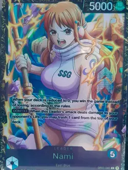 Nami Custom OP03-040 L Eng One Piece Card Games OPTCG Holo - Image 4