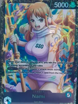Nami Custom OP03-040 L Eng One Piece Card Games OPTCG Holo - Image 5