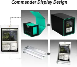 Trading Card Deck Box, Multi-functional Card and Dice Organizer Box, Fits 120+ S - Image 5