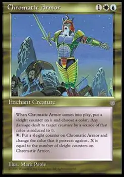 Chromatic Armor - Medium Play MTG Ice Age - Image 1