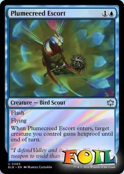Plumecreed Escort 0065 MTG Bloomburrow Uncommon NP Foil - Image 1