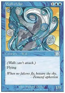 Wall of Air - Light Play MTG Classic 6th Edition - Image 1