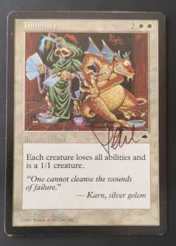 MTG Humility Signed Phil Foglio - Image 1