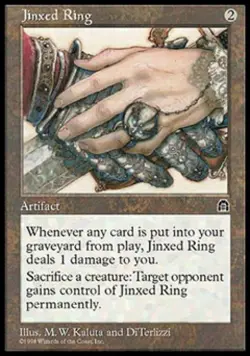 Jinxed Ring - Light Play MTG Stronghold - Image 1