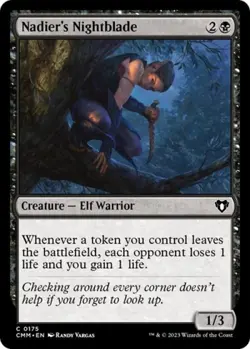Nadier's Nightblade - Near Mint MTG Commander Masters - Image 1