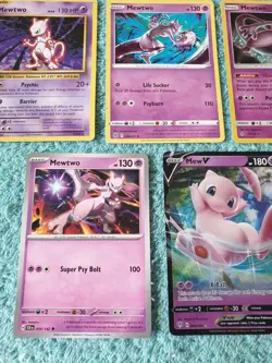 MEW & MEWTWO BUNDLE OF POKEMON CARDS - Image 4